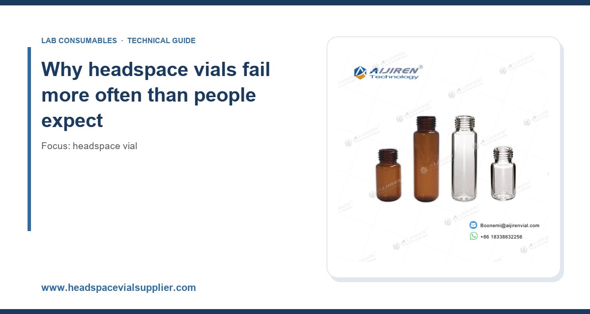 Why headspace vials fail more often than people expect