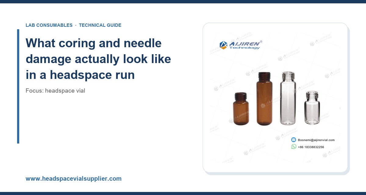 What coring and needle damage actually look like in a headspace run
