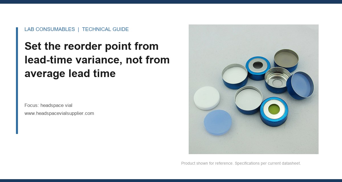 Set the reorder point from lead-time variance, not from average lead time