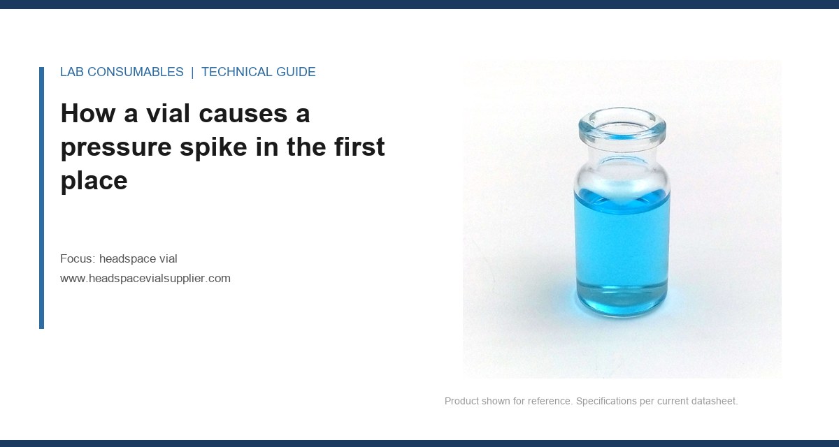 How a vial causes a pressure spike in the first place
