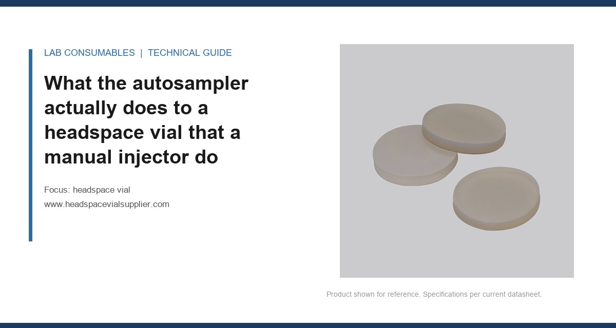 What the autosampler actually does to a headspace vial that a manual injector do
